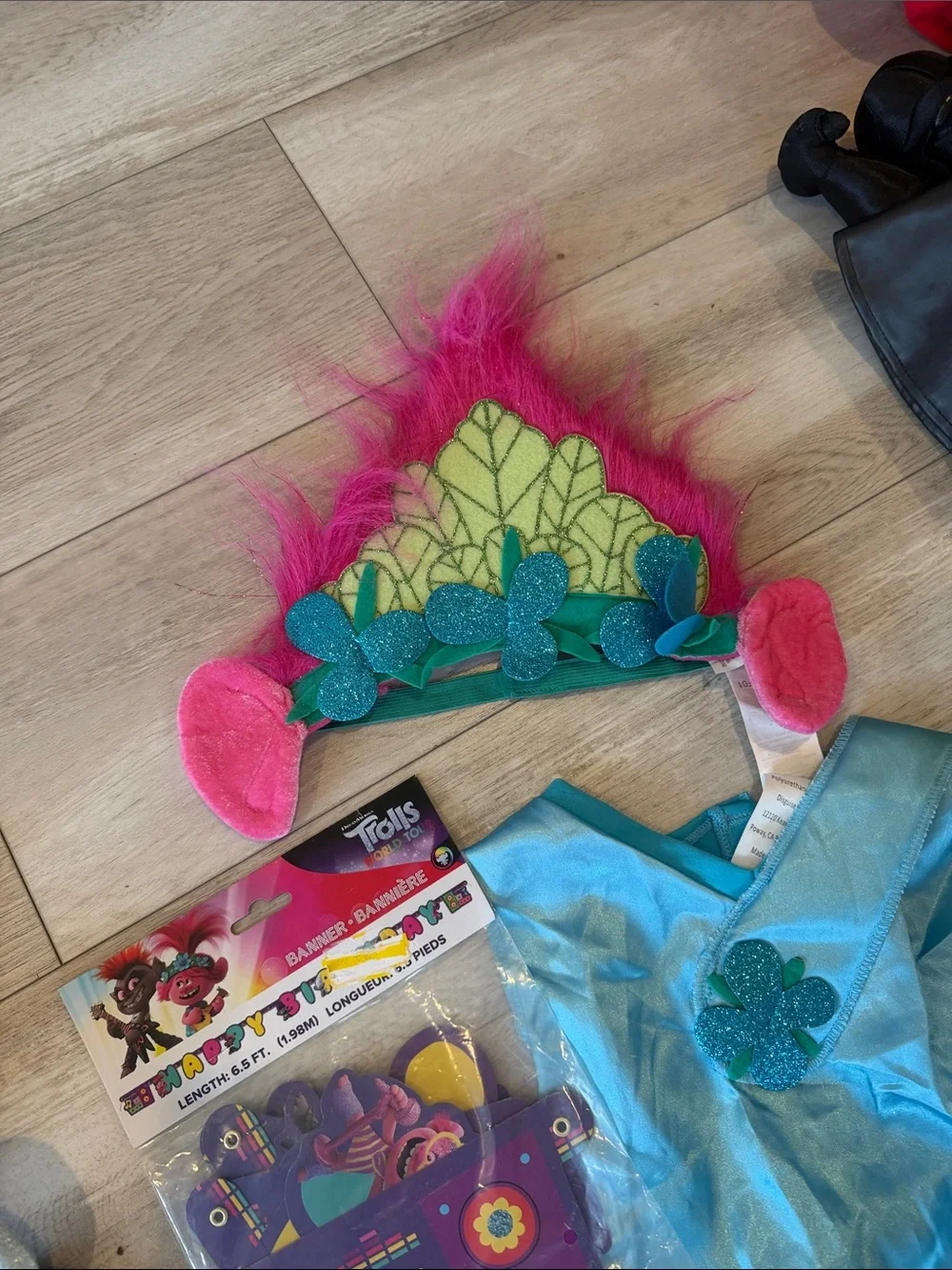 25 piece Trolls Costume Set Poppy and Branch Kids with Accessories